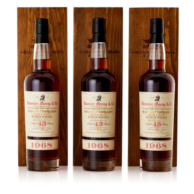 View full screen - View 1 of Lot 6581. Glenlivet 45 Year Old by Alexander Murray 40.0 abv 1968 (3 BT75).