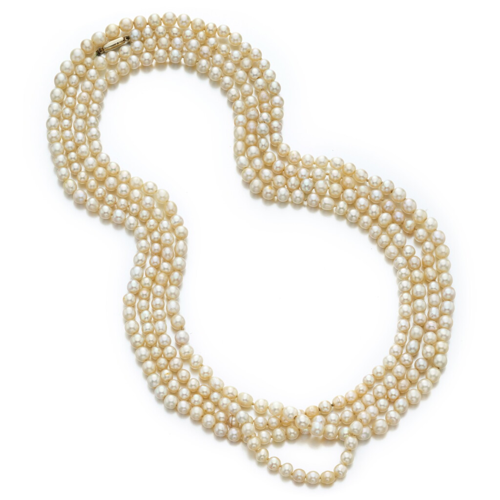 View full screen - View 1 of Lot 642. Natural Pearl Sautoir.