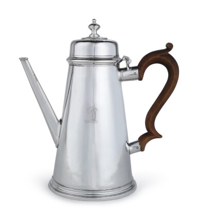 View full screen - View 1 of Lot 143. A George I Silver Chocolate Pot, Joseph Clare I, London, 1725.