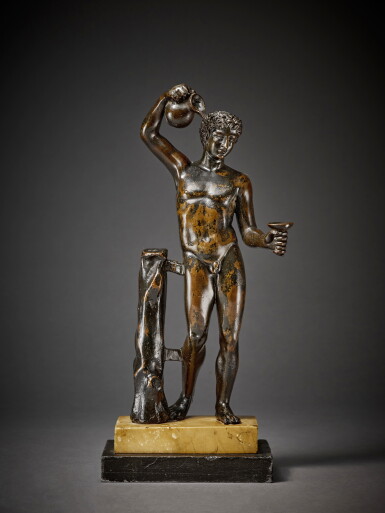View full screen - View 1 of Lot 556. Figure of a Faun.