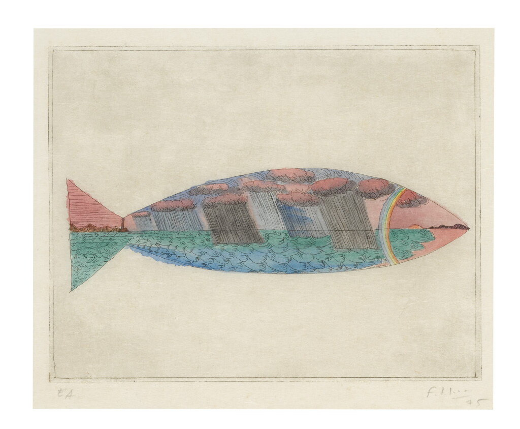 View full screen - View 1 of Lot 5. POISSON PAYSAGE.