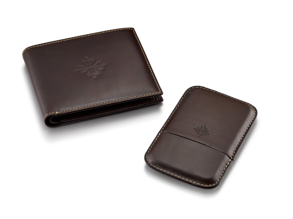 View full screen - View 1 of Lot 8193. A set of leather wallet and card holder, Circa 2010 | 百達翡麗 一套皮套及卡片套,約2010年製.