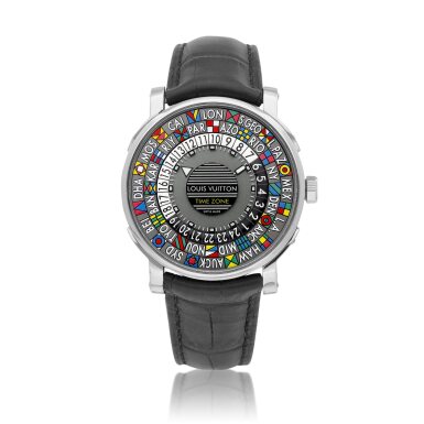 View full screen - View 1 of Lot 8122. Escale Time Zone, Reference Q5D20 | A stainless steel world time wristwatch, Circa 2018 | 路易威登 | Escale Time Zone 型號Q5D20 | 精鋼世界時間腕錶,約2018年製.