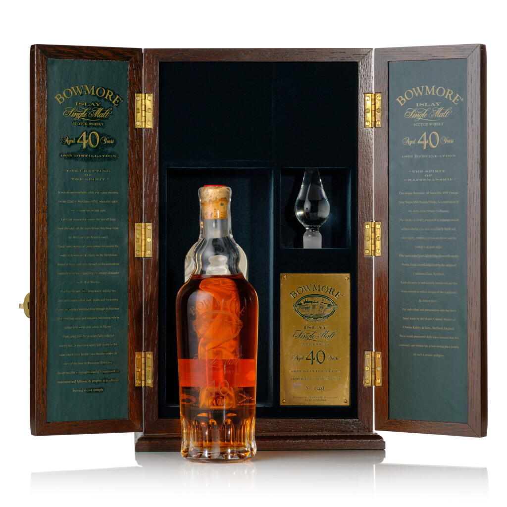 View full screen - View 1 of Lot 49. Bowmore 40 Year Old 42.0 abv 1955 (1 Bottle 70cl).