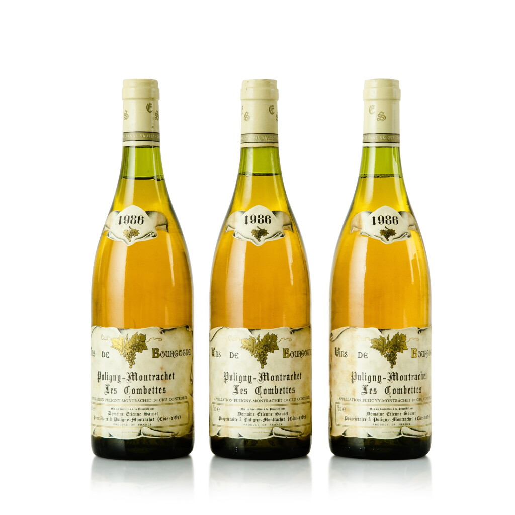 View full screen - View 1 of Lot 277. Puligny Montrachet, Les Combettes 1986 Etienne Sauzet (3 BT).