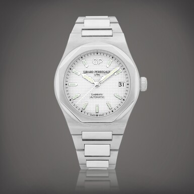 View full screen - View 1 of Lot 928. Laureato, Reference 81010-11-131-11A | A stainless steel wristwatch with date and bracelet, Circa 2018 | 芝柏 | Laureato 型號81010-11-131-11A | 精鋼鏈帶腕錶,備日期顯示,約2018年製.