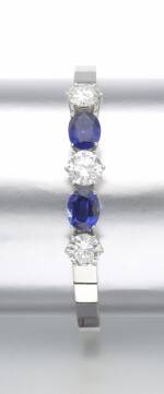 SAPPHIRE AND DIAMOND BRACELET