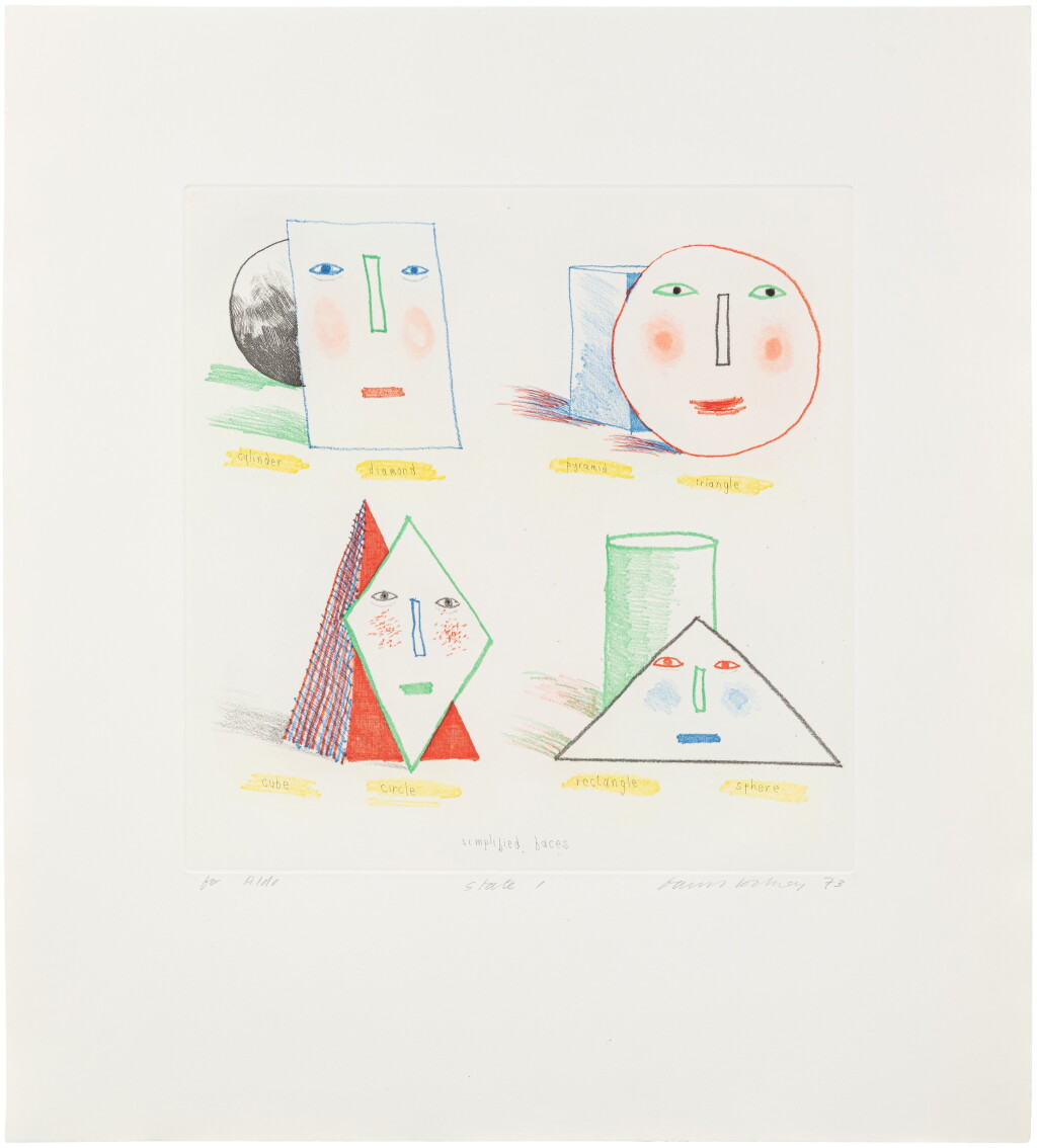 View full screen - View 1 of Lot 390. Simplified Faces (States I and II) (S.A.C. 165, 166; MCAT 144, 145).