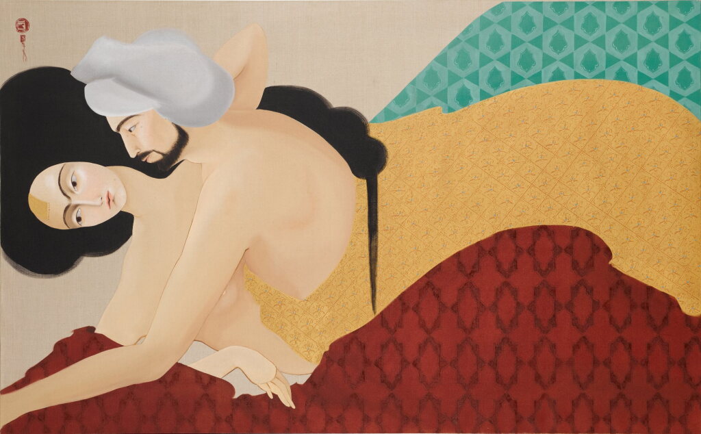 View full screen - View 1 of Lot 24. Persian Couple 2.