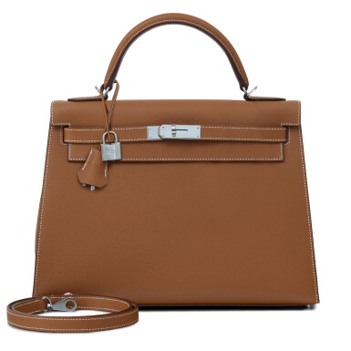 View full screen - View 1 of Lot 110. Gold Epsom Kelly 32 Sellier Palladium Hardware, 2022.