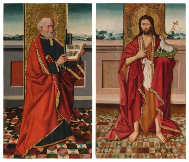 View full screen - View 1 of Lot 419. Saints Peter and John the Baptist.