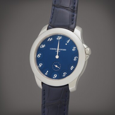 View full screen - View 1 of Lot 100. Upside Down | A platinum jumping hour wristwatch, Circa 2022.