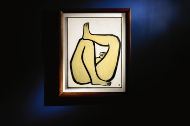 View full screen - View 1 of Lot 1016. SANYU 常玉 | NU 翹腿的裸女.