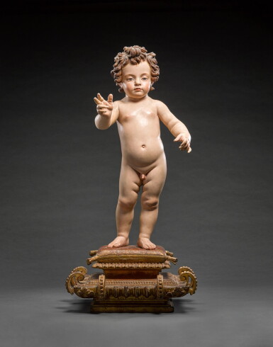 View full screen - View 1 of Lot 52. Spanish, probably Seville, Andalusia, circa 1625 | The Christ Child (Niño Jesús).