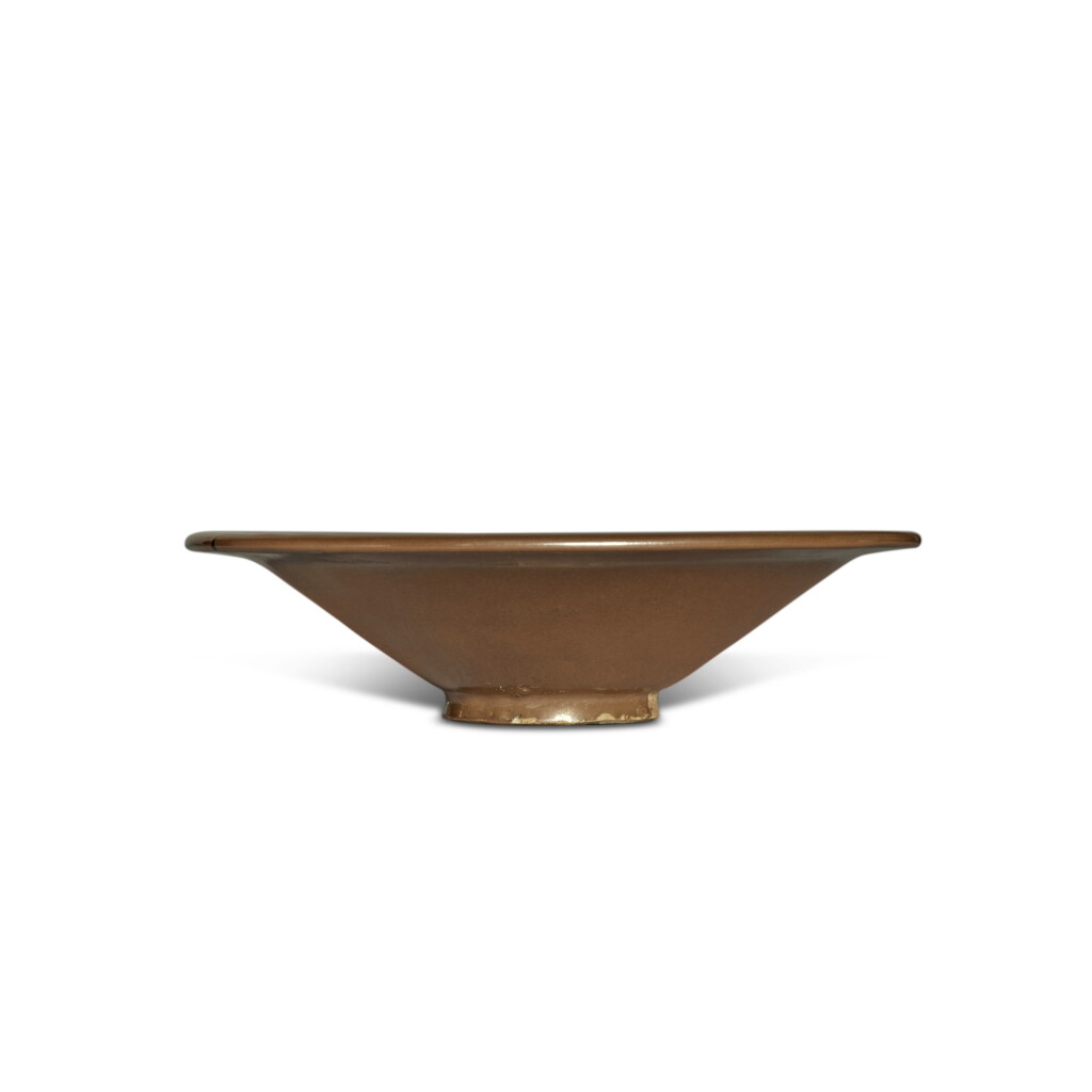 View full screen - View 1 of Lot 853. A persimmon-glazed conical bowl, Song dynasty | 宋 醬釉笠式盌.