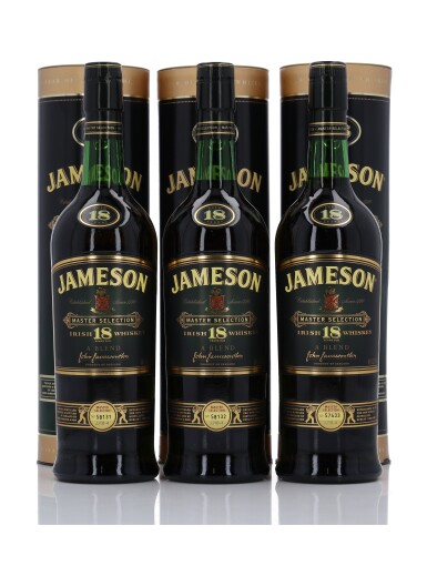 View full screen - View 1 of Lot 286. Jameson Master Selection 18 Year Old 40.0 abv NV (3 Bottles 75cl).