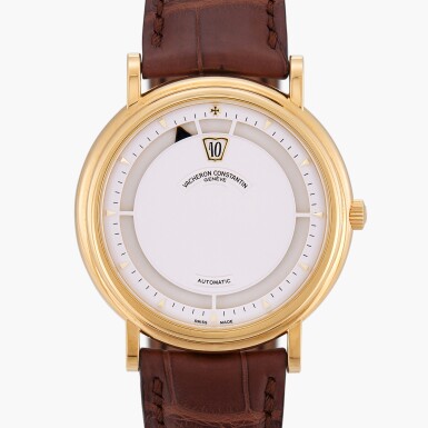 View full screen - View 1 of Lot 23. Jump Hour, Reference 43040/000J-8011 | A yellow gold jumping hour wristwatch | Circa 2003.