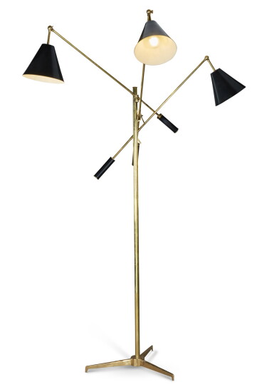 View full screen - View 1 of Lot 180. ANGELO LELII | TRIENNALE FLOOR LAMP, MODEL NO. 12128.