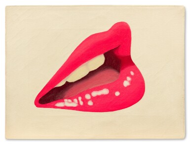 View full screen - View 1 of Lot 18. Fluorescent Mouth (Study for Mouth #16) .