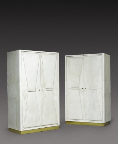 View full screen - View 1 of Lot 192. A Pair of Art Deco wardrobes.