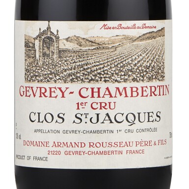 View full screen - View 1 of Lot 40. Gevrey Chambertin, Clos St. Jacques 2004 Domaine Armand Rousseau (3 BT).