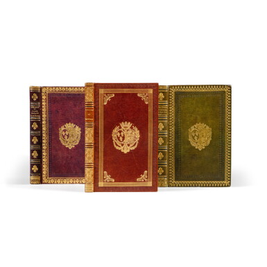 View full screen - View 1 of Lot 740. 3 ouvrages, reliés par Simier pour la duchesse de Berry..