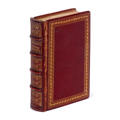 View full screen - View 1 of Lot 61. Pushkin, Eugene Onegin, St Petersburg, 1837, later red morocco gilt, miniature edition.