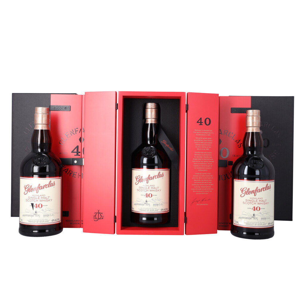 View full screen - View 1 of Lot 5173. Glenfarclas 40 Year Old Warehouse Edition 43.0 abv NV (3 BT75).