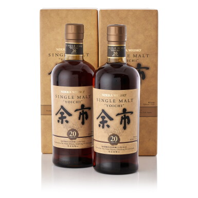 View full screen - View 1 of Lot 9423. 余市 Yoichi 20 Year Old 52.0 abv NV (2 BT70).