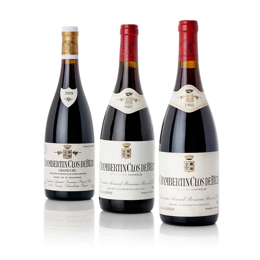 Voir en plein écran - Voir 1 du lot 2509. Chambertin, Clos de Bèze 1987 Domaine Armand Rousseau (3 BT).