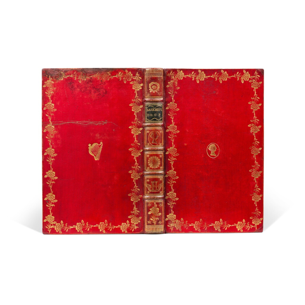View full screen - View 1 of Lot 55. Selected Fables. 1764. "Hanway binding", exemplaire de présent avec note manuscrite.