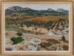 Joseph Inguimberty (1896–1971), Paysage de Provence, campagne aixoise, Montagne Sainte-Victoire