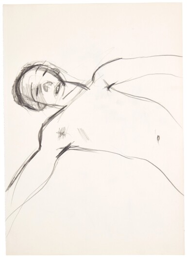 View full screen - View 1 of Lot 71. Graffiti Drawing I; and Graffiti Drawing II.