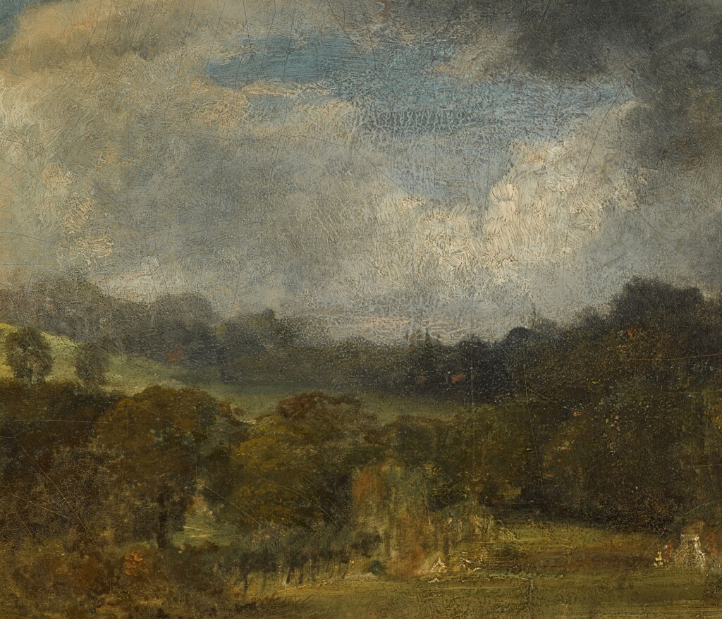 View full screen - View 1 of Lot 100. Landscape near East Bergholt.