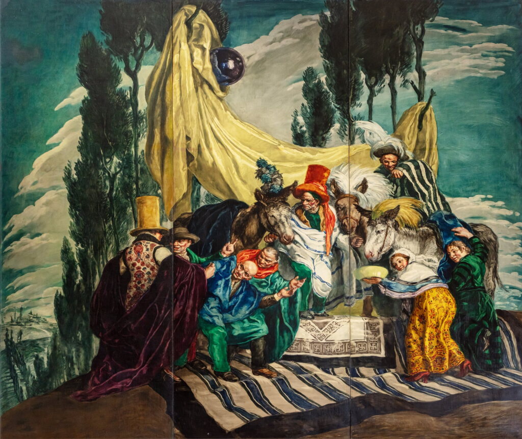 View full screen - View 1 of Lot 65. El vendedor de burros (The Donkey Seller).