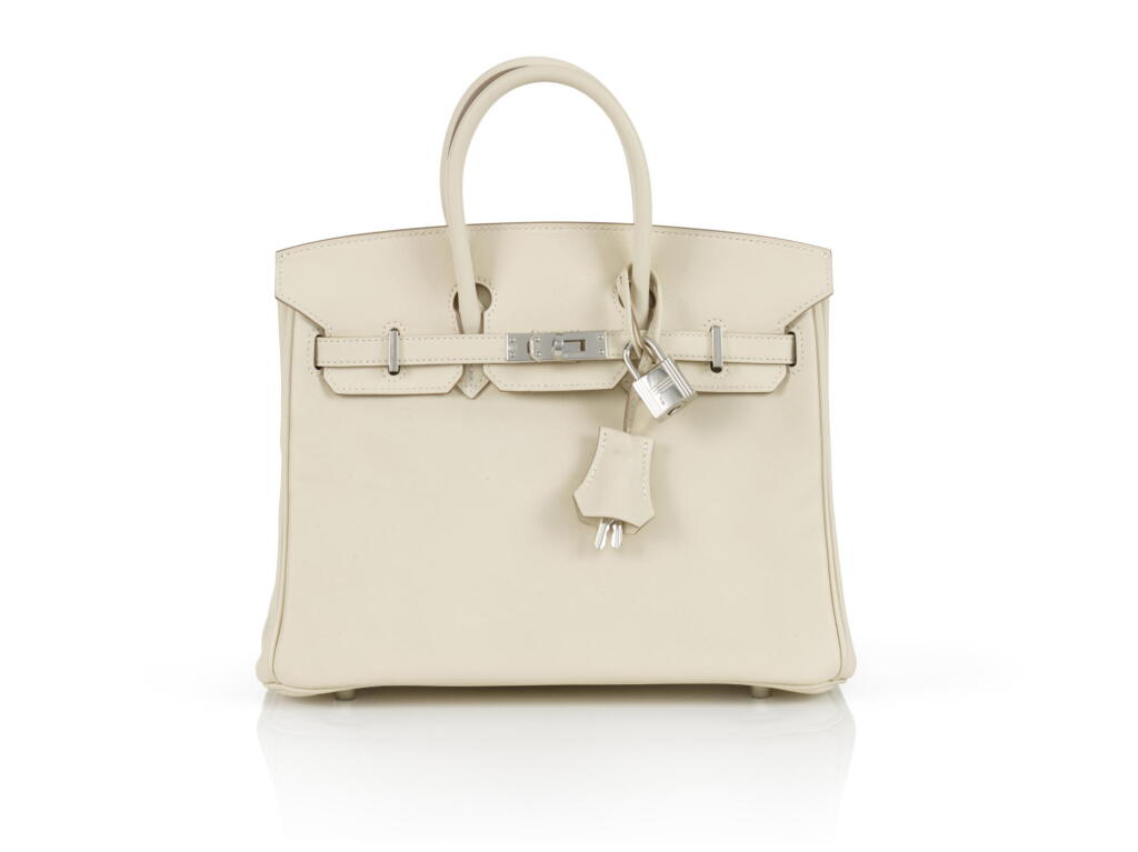 View full screen - View 1 of Lot 202. Hermès Beton Birkin 25cm of Swift Leather with Palladium Hardware.
