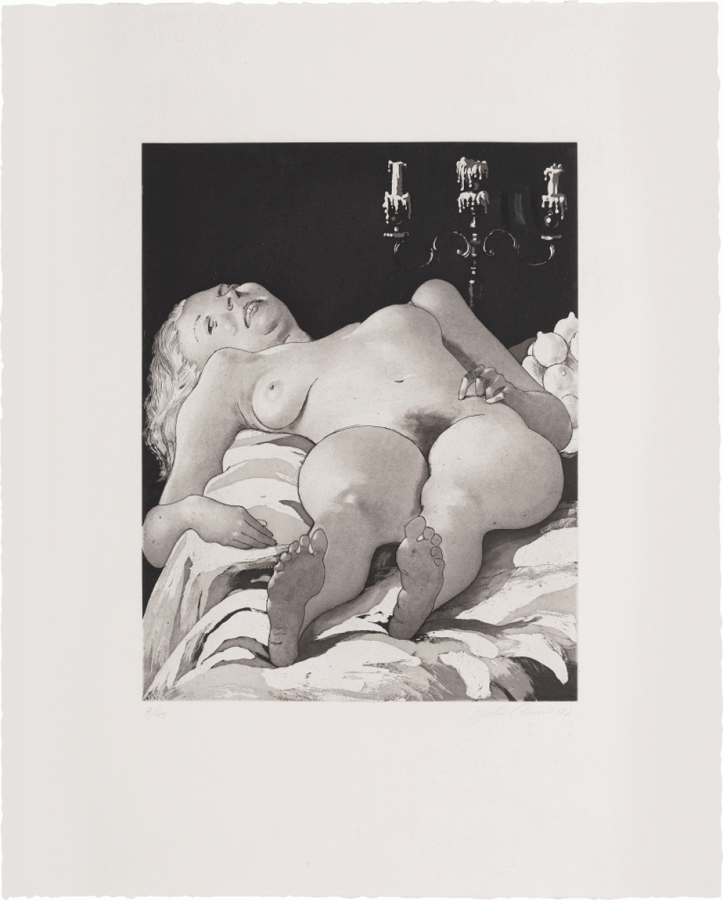 View full screen - View 1 of Lot 665. Nude on a Table.