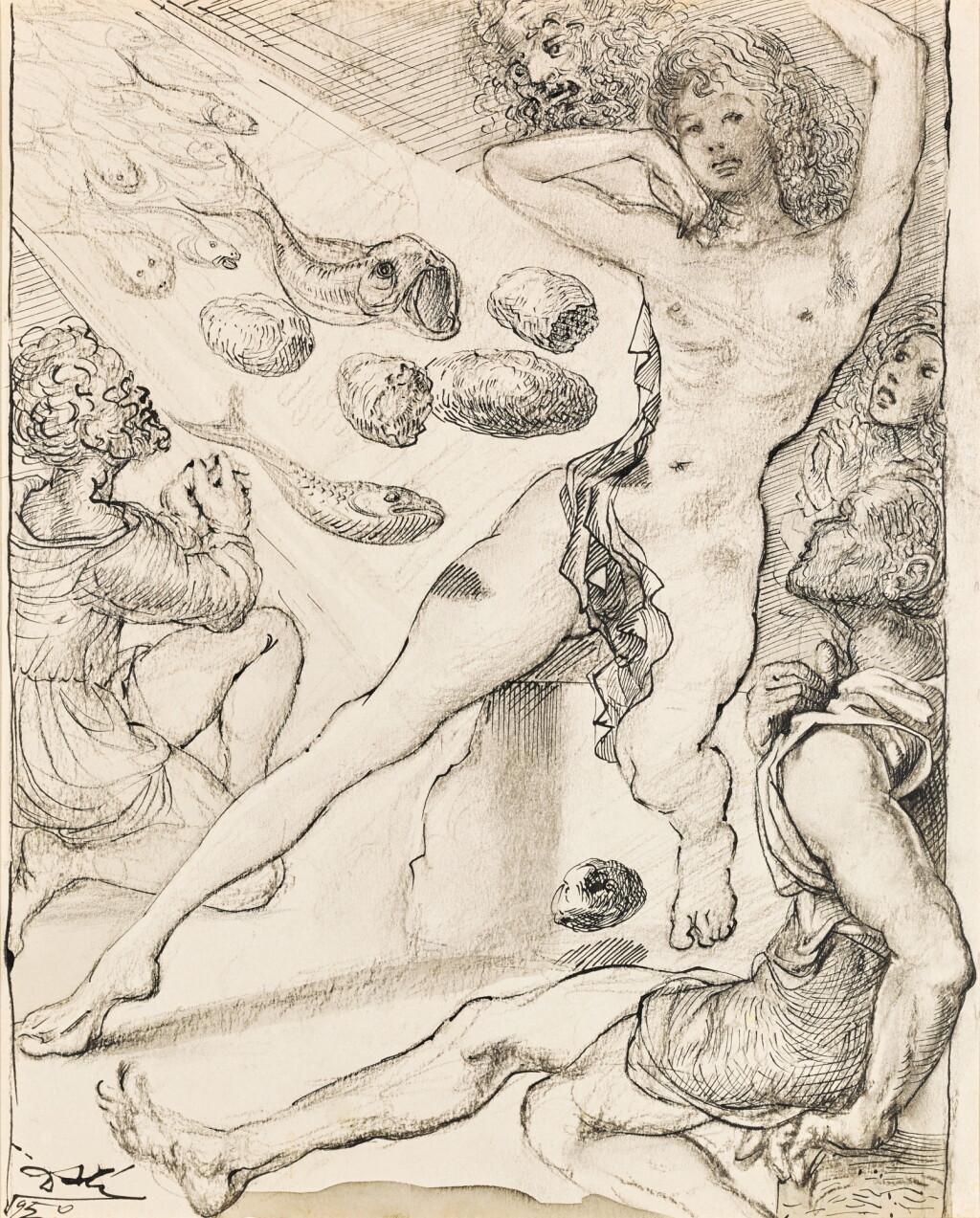 View full screen - View 1 of Lot 371. SALVADOR DALÍ | SUZANNE AU BAIN.