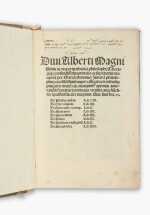 Albertus Magnus & Thomas Aquinas | Four scarce post-incunable editions of Albert the Great and his greatest pupil, Venice, 1517–1519, 1517, 1507, 1516