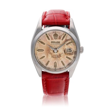 View full screen - View 1 of Lot 315. Reference 6494 Oysterdate Precision | A stainless steel wristwatch with date, Circa 1955.