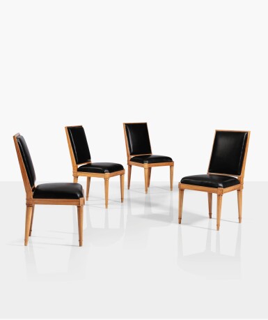 View full screen - View 1 of Lot 48. Quatre chaises.