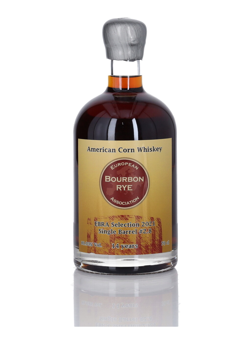 View full screen - View 1 of Lot 145. EBRA Selection #2.8 14 Year Old American Corn Whiskey 160.06 Proof 2006 (1 BT 70cl).
