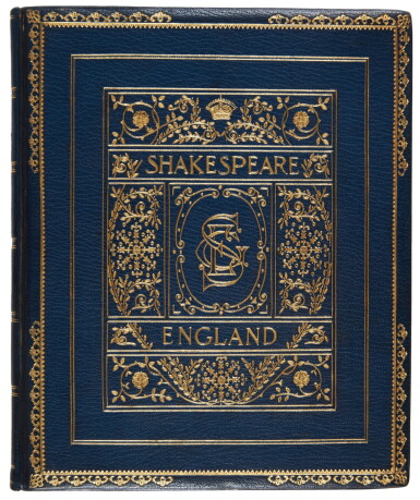 View full screen - View 1 of Lot 51. (Shakespeare, William) — John Wilfred Clarke | A charming illuminated manuscript, with extracts from Shakespeare.