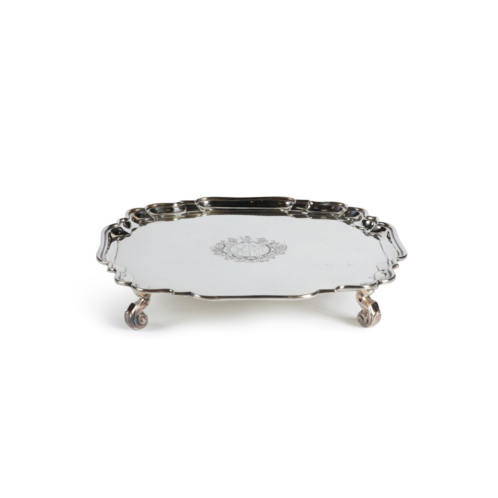 View full screen - View 1 of Lot 169. A George II Silver Salver, John Tuite, London, 1727.