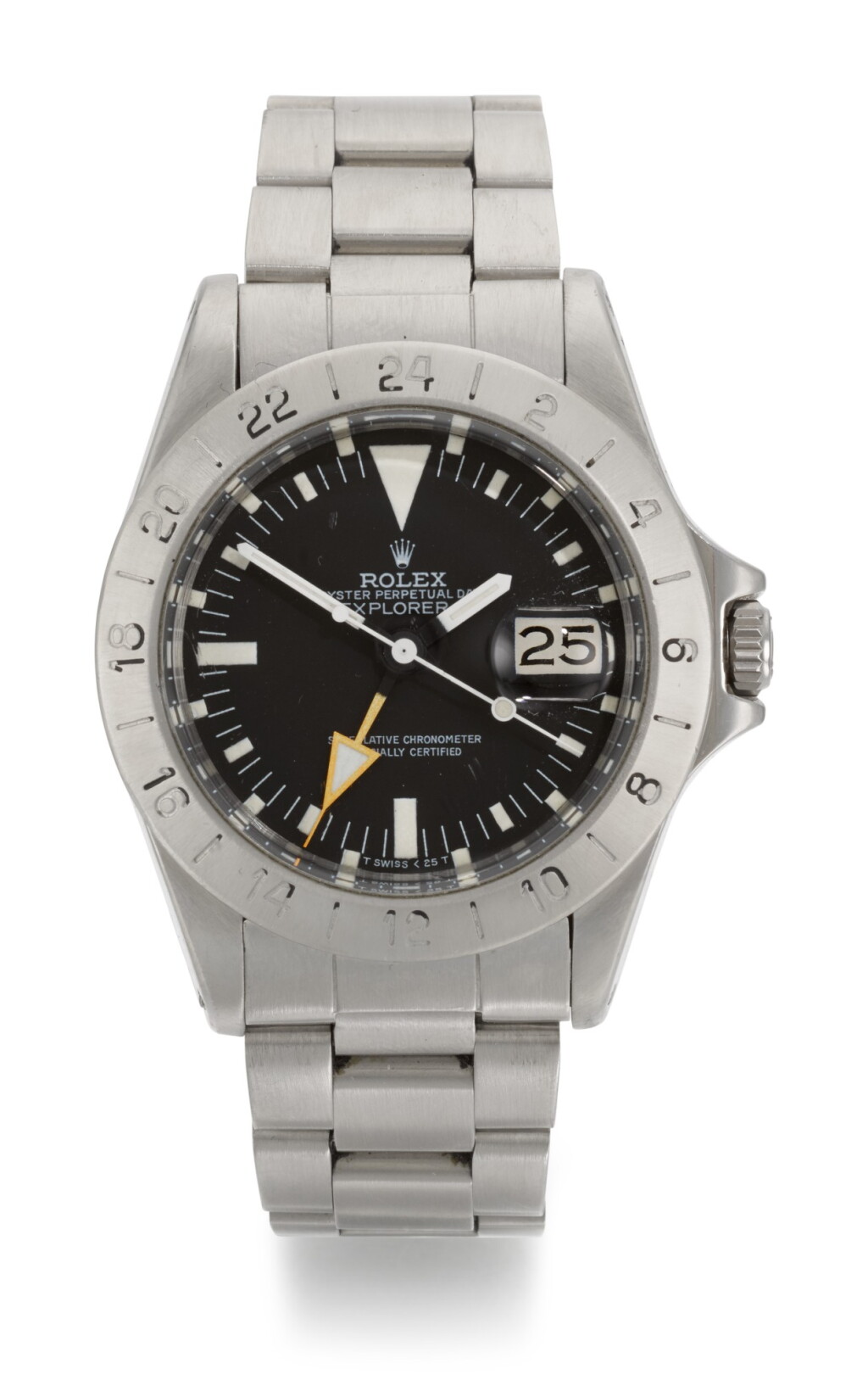 View full screen - View 1 of Lot 63. ROLEX | STEVE MCQUEEN EXPLORER II , REFERENCE 1655, STAINLESS STEEL DUAL-TIME WRISTWATCH WITH DATE AND BRACELET, CIRCA 1984.