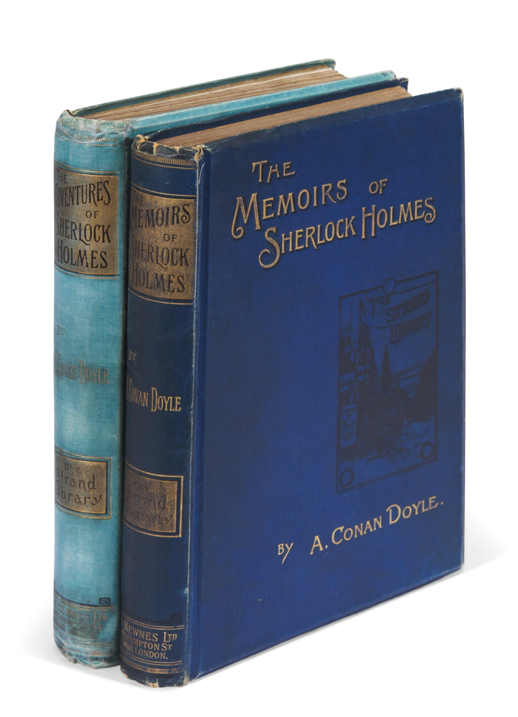 View full screen - View 1 of Lot 95. CONAN DOYLE | The Adentures of Sherlock Holmes, 1892, with The Memoirs of Sherlock Holmes, 1894.