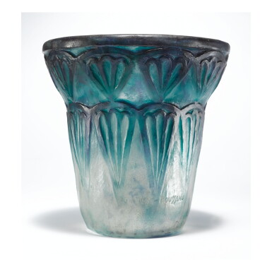 View full screen - View 1 of Lot 129. GABRIEL ARGY-ROUSSEAU | "PALMETTES" VASE.