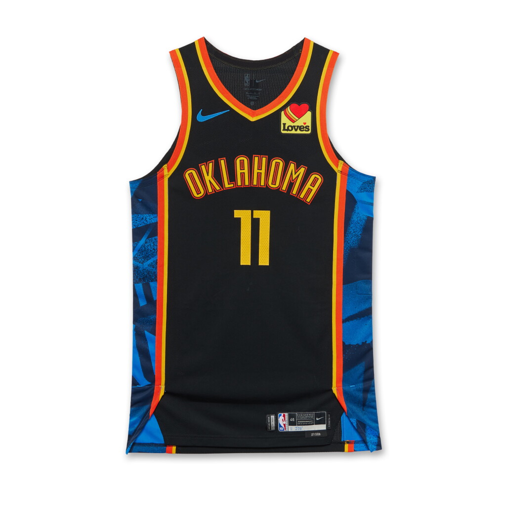 View full screen - View 1 of Lot 34. Isaiah Joe Oklahoma City Thunder 2024-2025 Game Worn City Edition Jersey | 2025 NBA Champion.