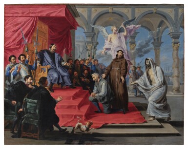 View full screen - View 1 of Lot 16. Intercession of Saint Anthony of Padua.