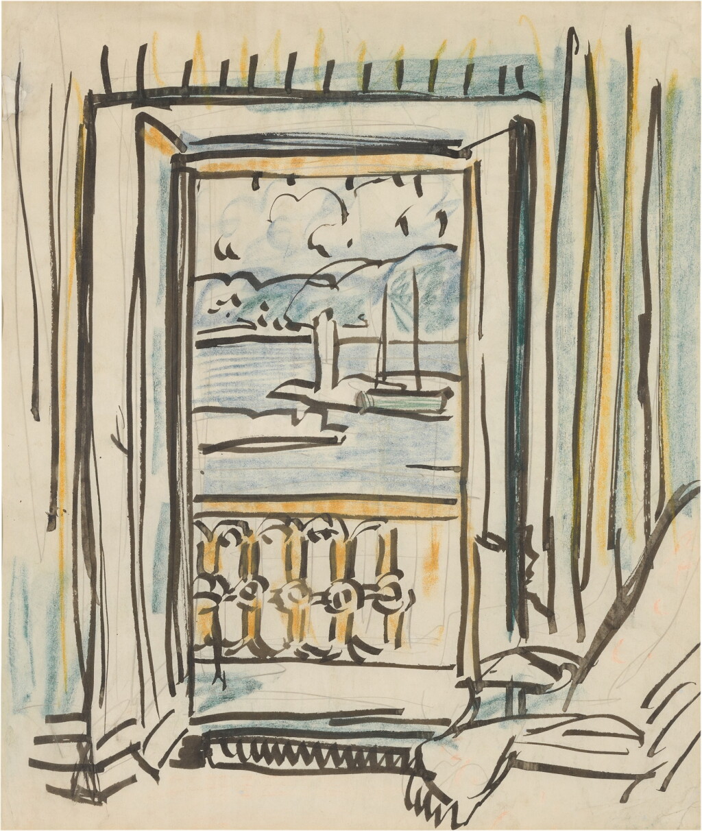 View full screen - View 1 of Lot 688. The Balcony, Cassis.